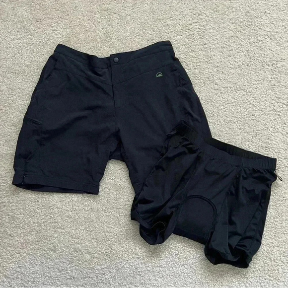 Zoic Mountain Bike Shorts Cycling Padded Black Women’s Size Large Outdoor Active - Picture 1 of 16